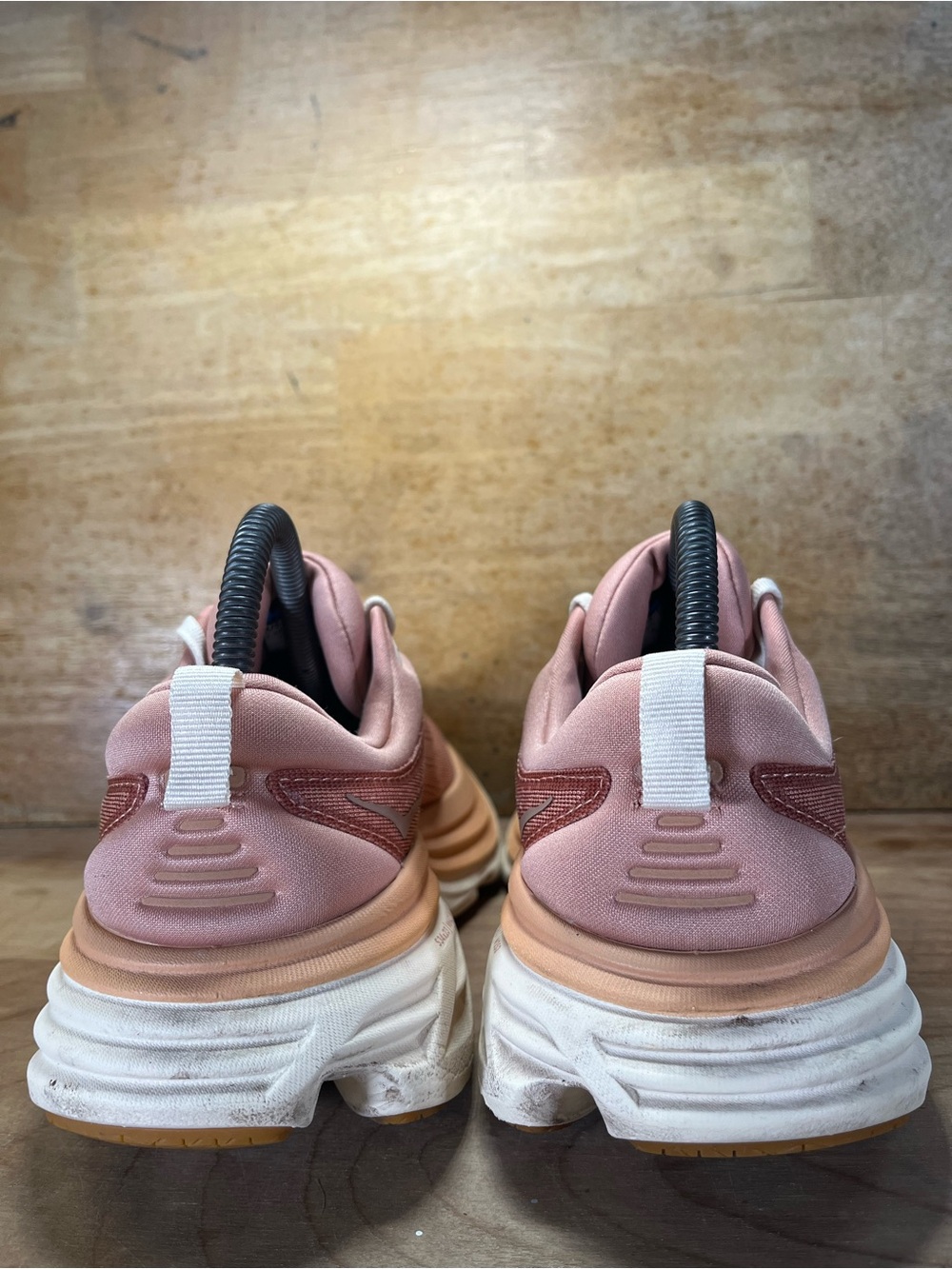 Hoka One One Bondi 8 Womens Size 7.5 Running Shoes Sneakers Sandstone Cream - Picture 5 of 12
